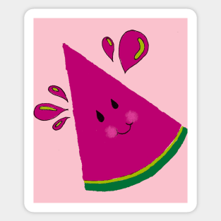 Smiley Watermelon Sticker